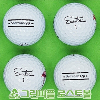 세인트나인 Q9 화이트 3피스 A급 로스트볼 16개