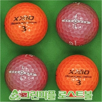 던롭 젝시오 리바운드 드라이브볼 컬러혼합 3피스 B급 로스트볼 16개