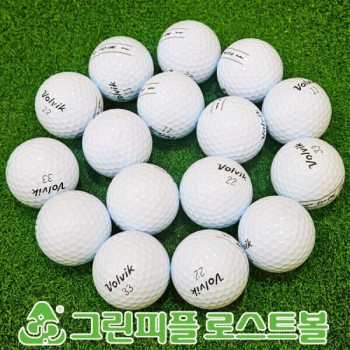 볼빅 플라이 온(FLY ON) 화이트 2피스 A급 로스트볼 16개