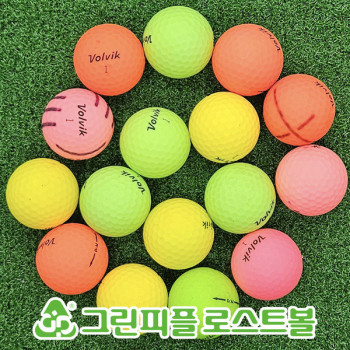 볼빅 닥터엠(Dr.M) 무광 컬러혼합 2피스 A-급 로스트볼 16개