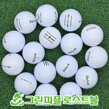 볼빅 2p&3p 화이트 혼합 A급 로스트볼 16개