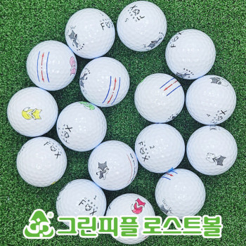 어반폭스 트리플트랙 화이트 3피스 A급 로스트볼 16개